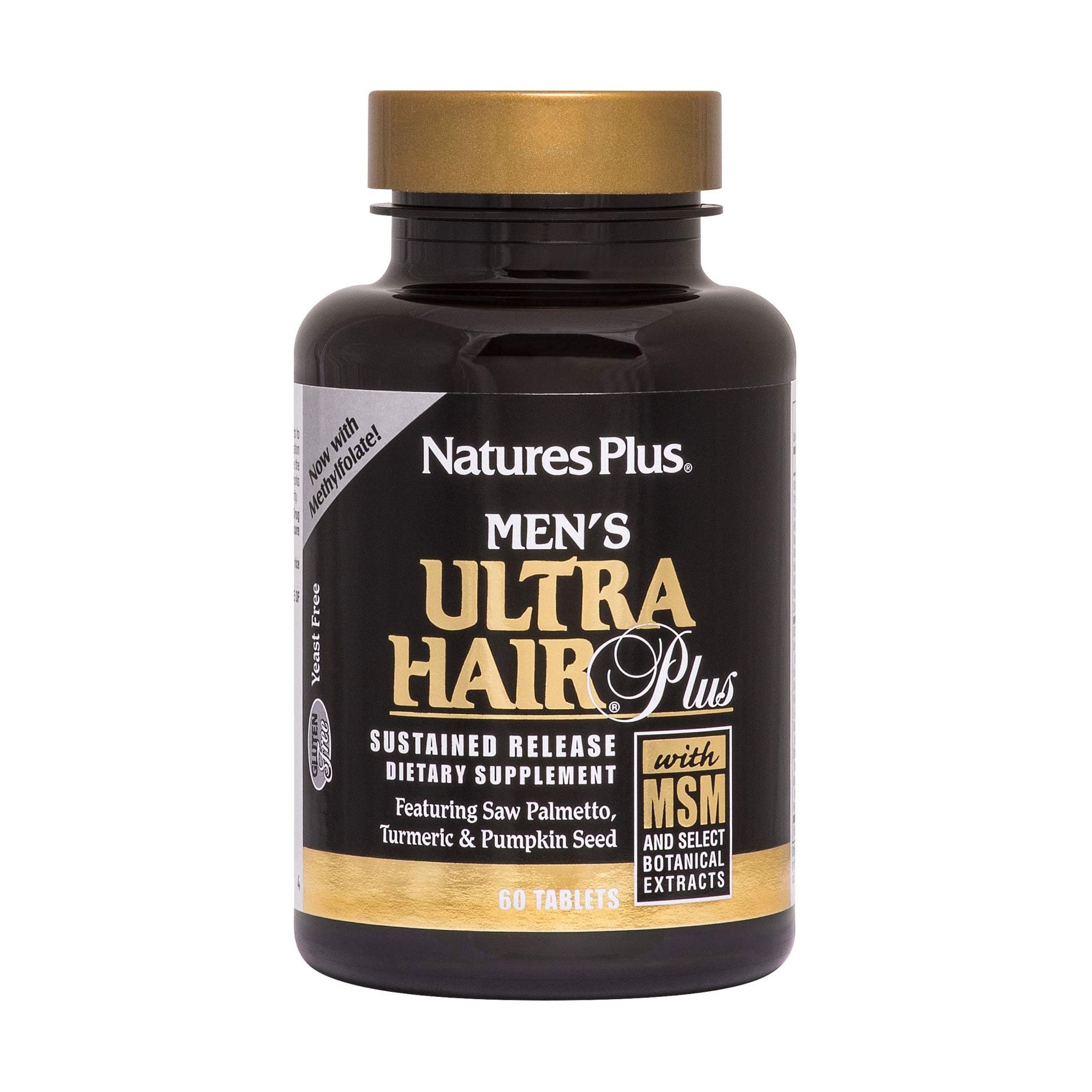 Чоловічий комплекс для росту й оздоровлення волосся NaturesPlus Ultra Hair, 60 таблеток